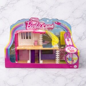 Barbie Land Mini Dollhouse - Pink, Yellow, Purple